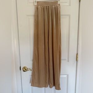 Tan velvet pants